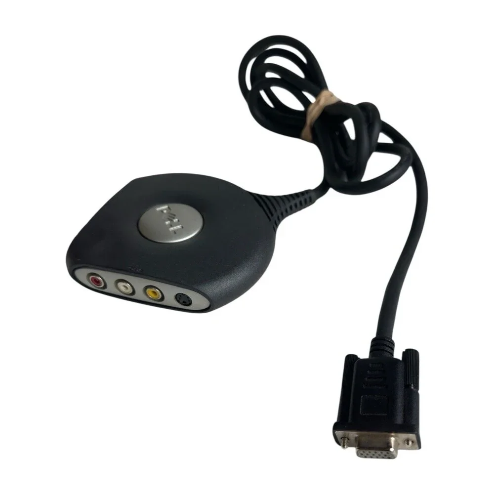 Dell VGA Splitter Cable E166307 RCA AV Adapter Dual Monitor Y Splitter Cord